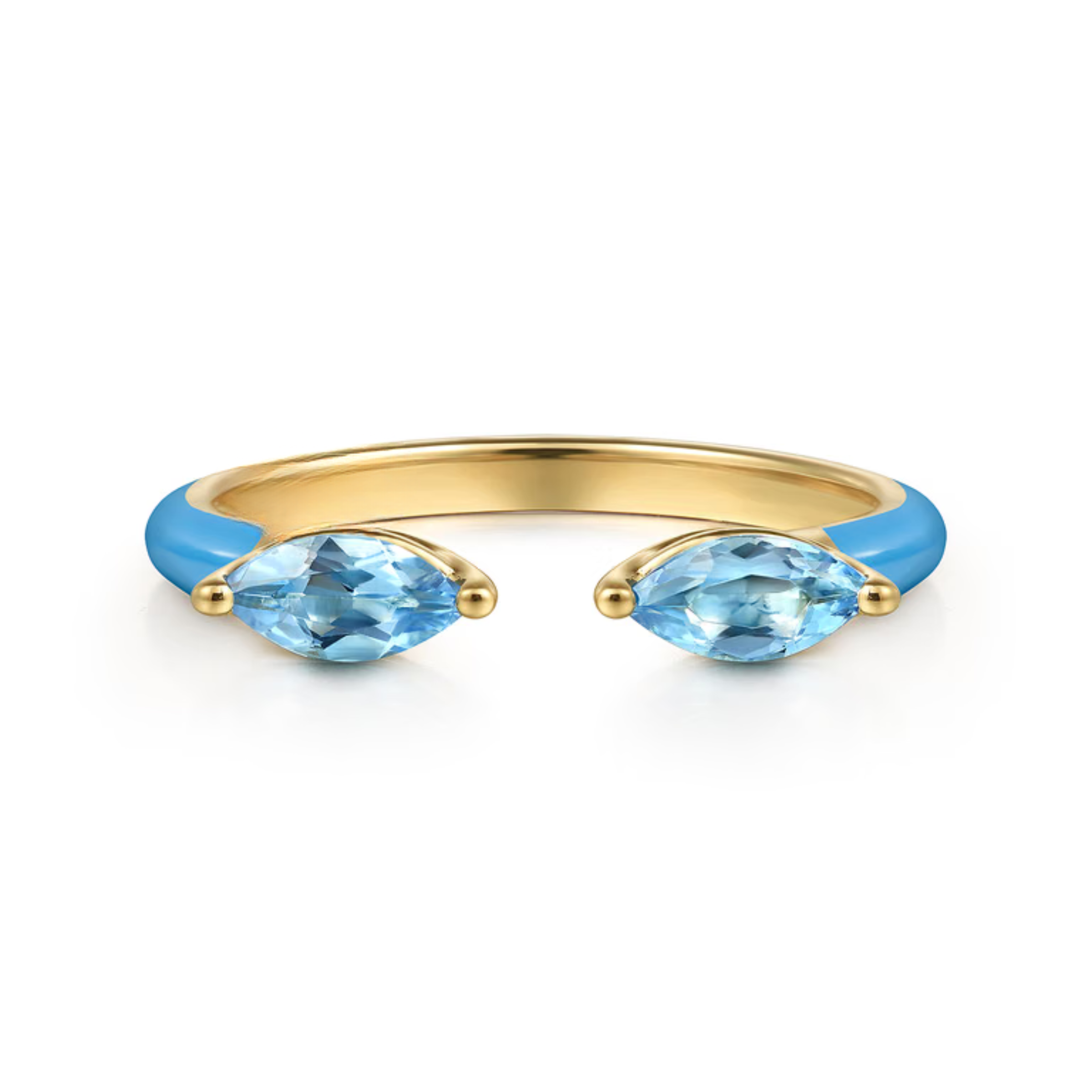 Capri Kiss Ring (Sky Blue & Lime Green Edition)