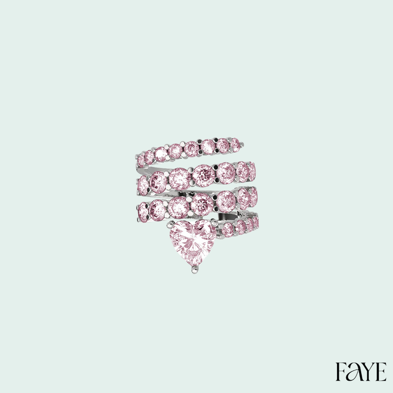 Infinite Heart Spiral Ring (SILVER)