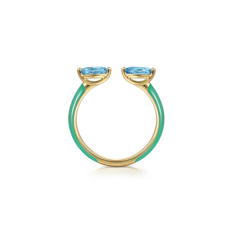 Capri Kiss Ring (Sky Blue & Lime Green Edition)