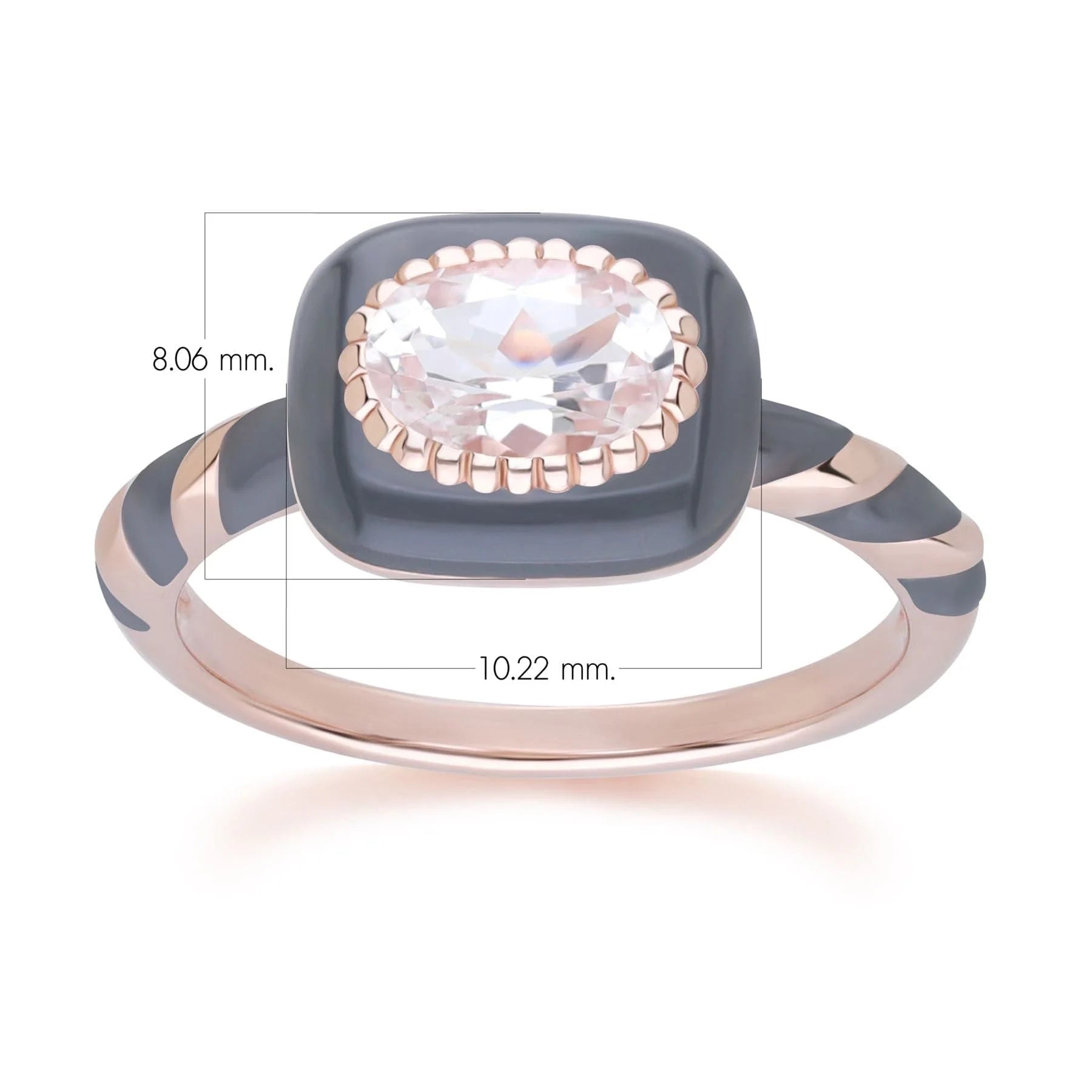 Lumina Spiral Enamel Ring (Lavender Edition)