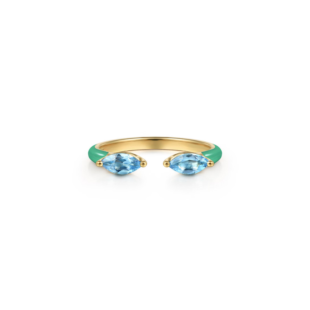 Capri Kiss Ring (Sky Blue & Lime Green Edition)
