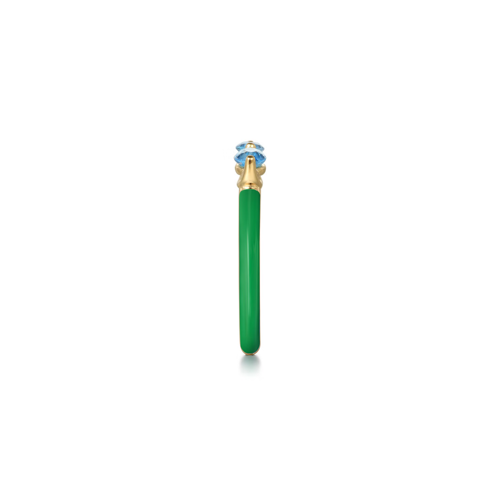 Capri Kiss Ring (Sky Blue & Lime Green Edition)