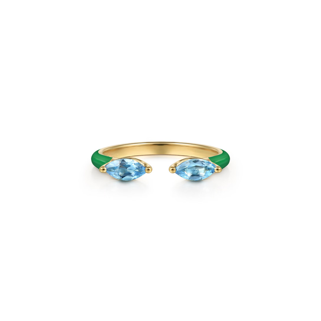 Capri Kiss Ring (Sky Blue & Lime Green Edition)