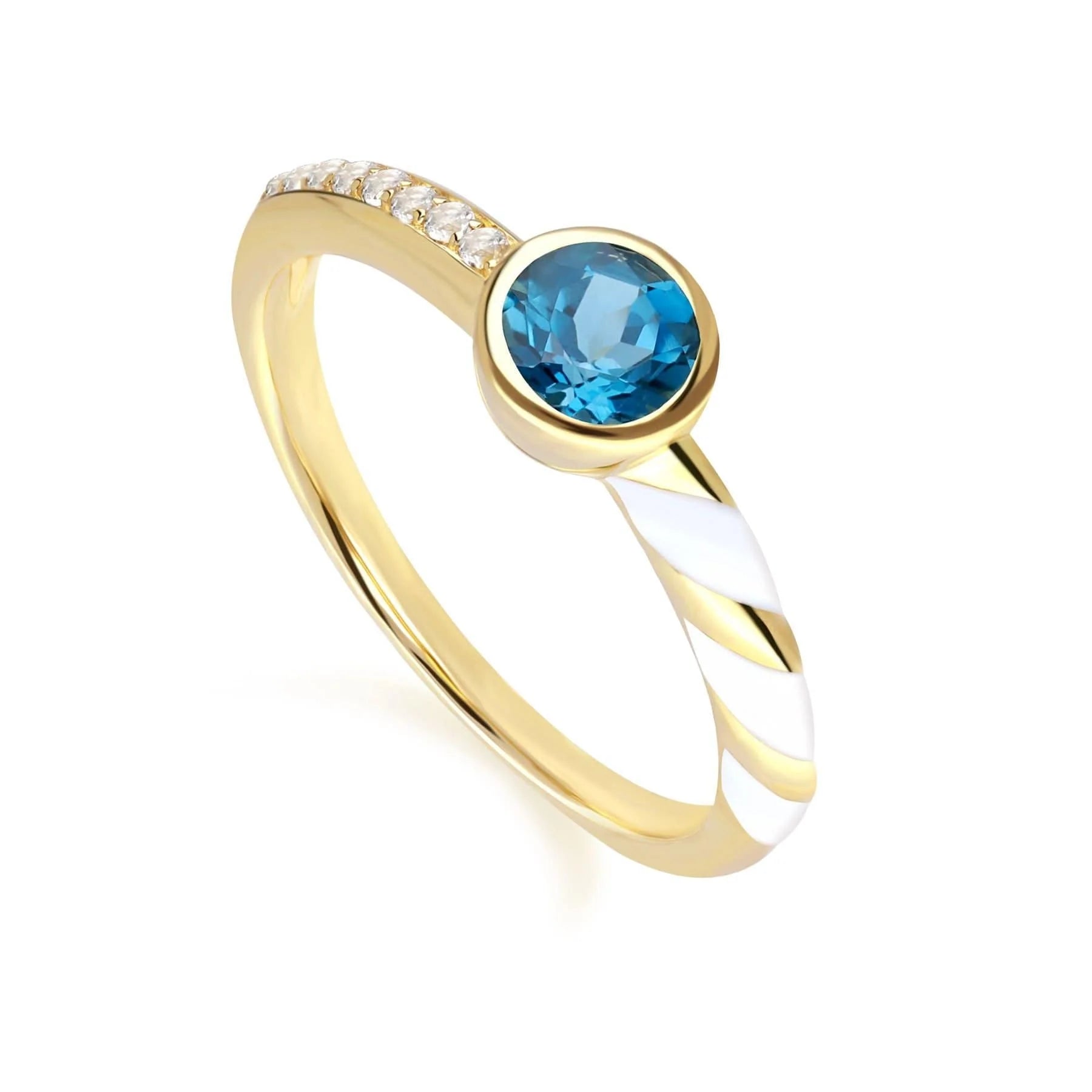 Lumina Spiral Enamel Ring (Lavender Edition)