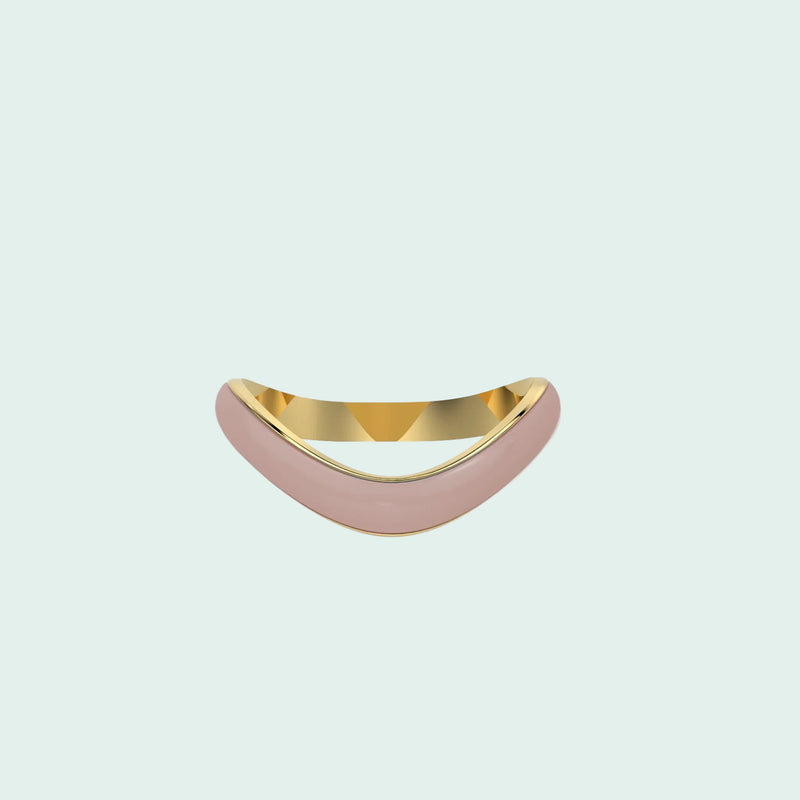 Liquid Tide Wave Ring
