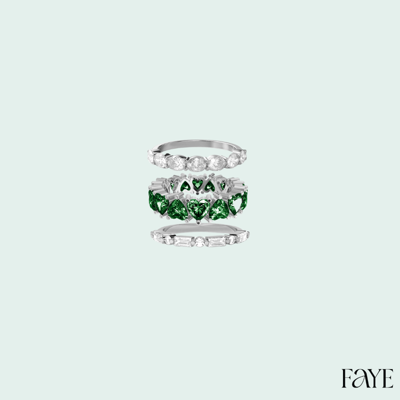 Eternal Trio Ring Set (SILVER)