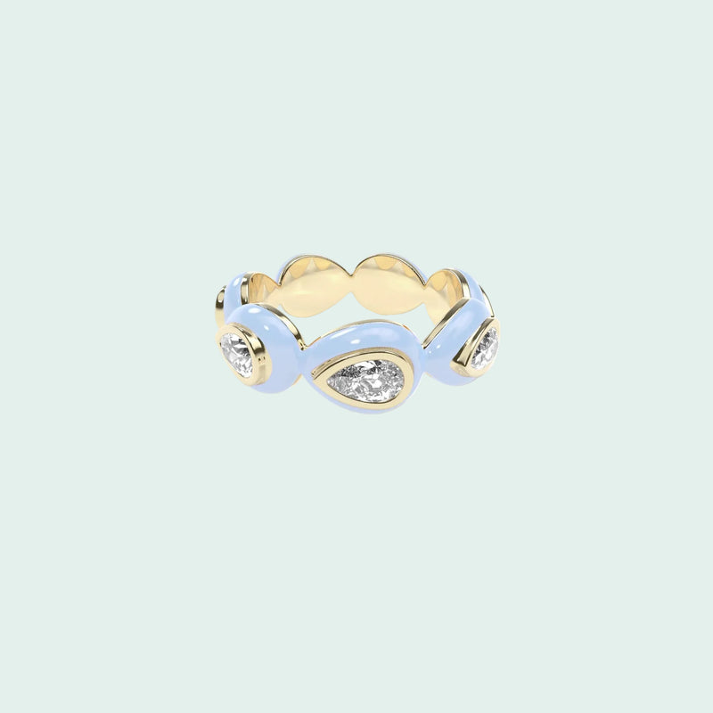 Liquid Tide Teardrop Ring (GOLD)