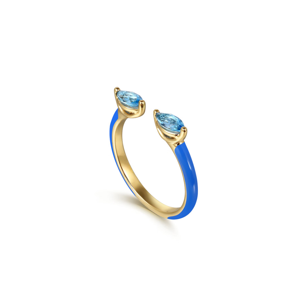 Capri Kiss Ring (Sky Blue & Lime Green Edition)