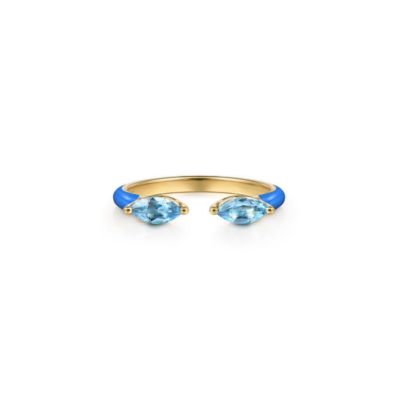 Capri Kiss Ring (Sky Blue & Lime Green Edition)