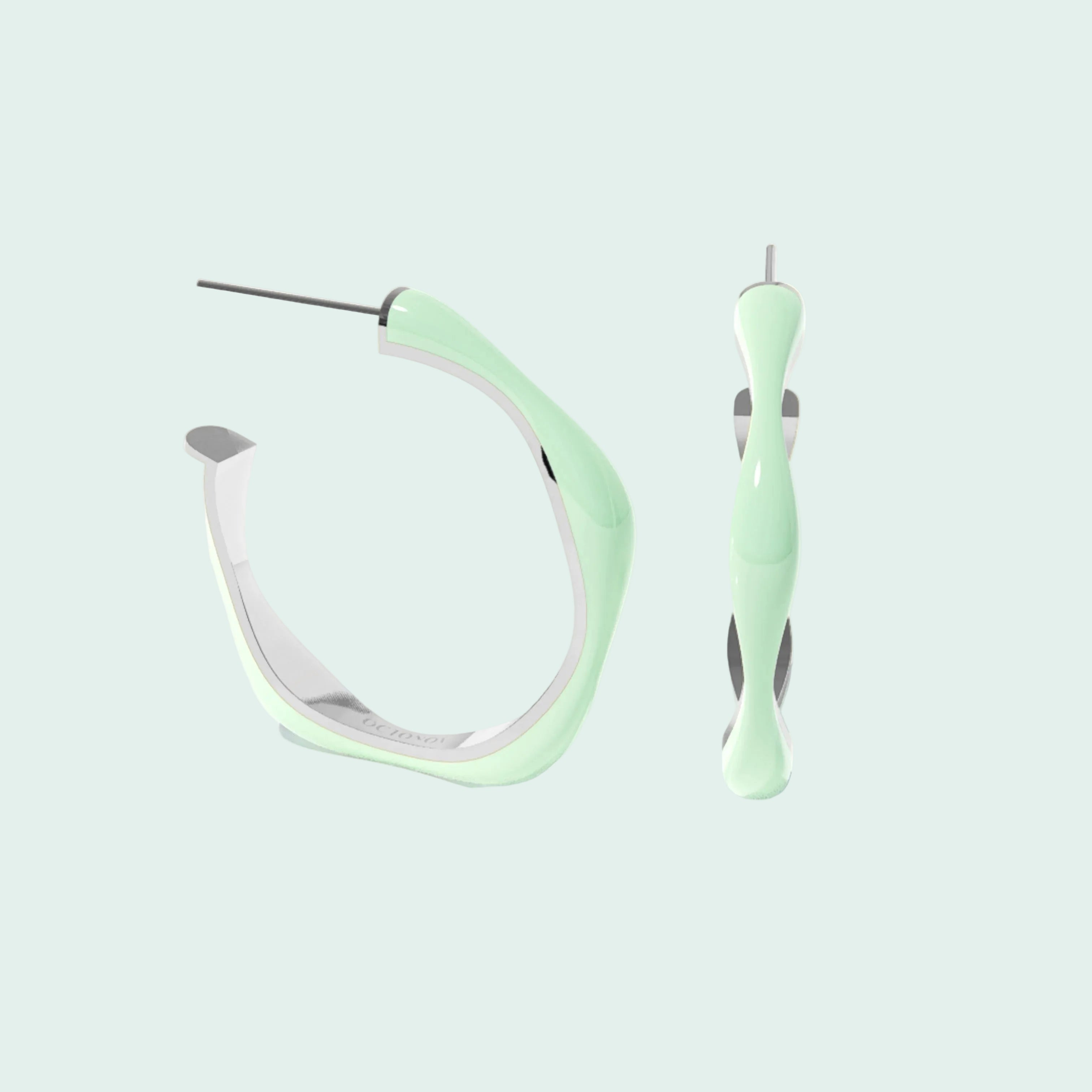 Sugar Override Hoop Earrings (SILVER)