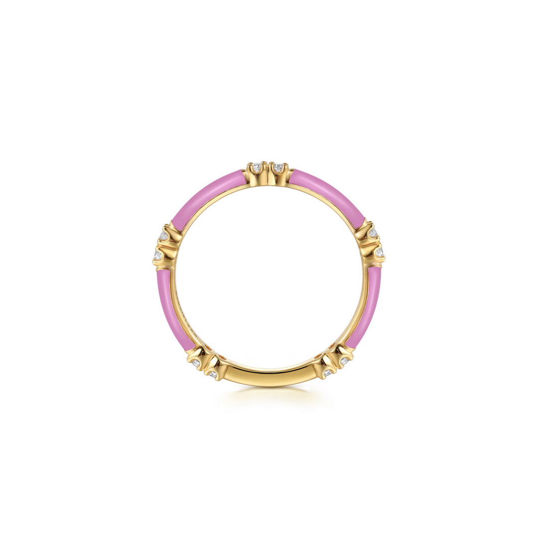 The Lucky Bamboo Ring (Millennial Pink & Yellow Gold Edition)
