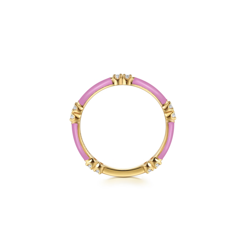 The Lucky Bamboo Ring (Millennial Pink & Yellow Gold Edition)