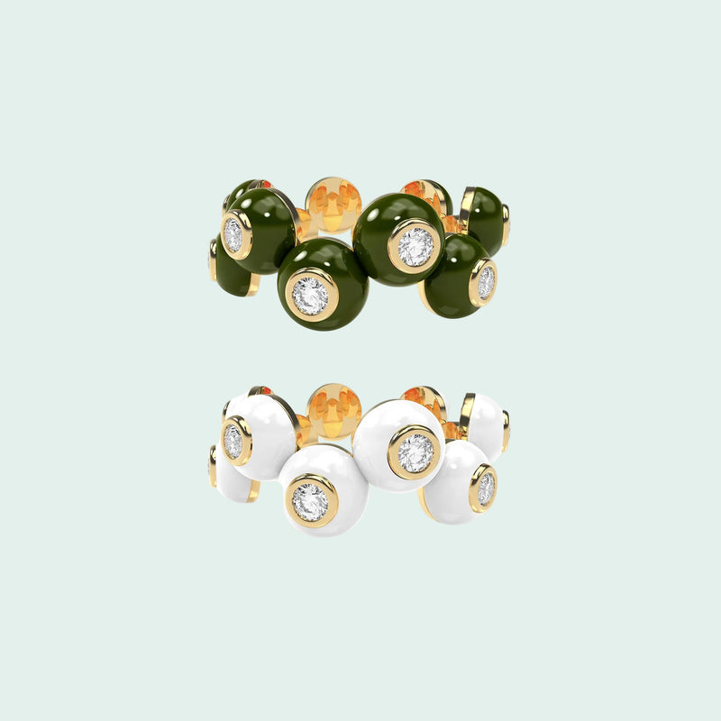 The Dopamine Overdose-Gold Ring set of 2