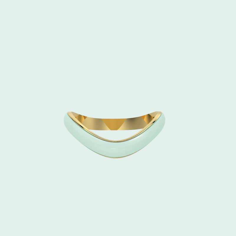Liquid Tide Wave Ring