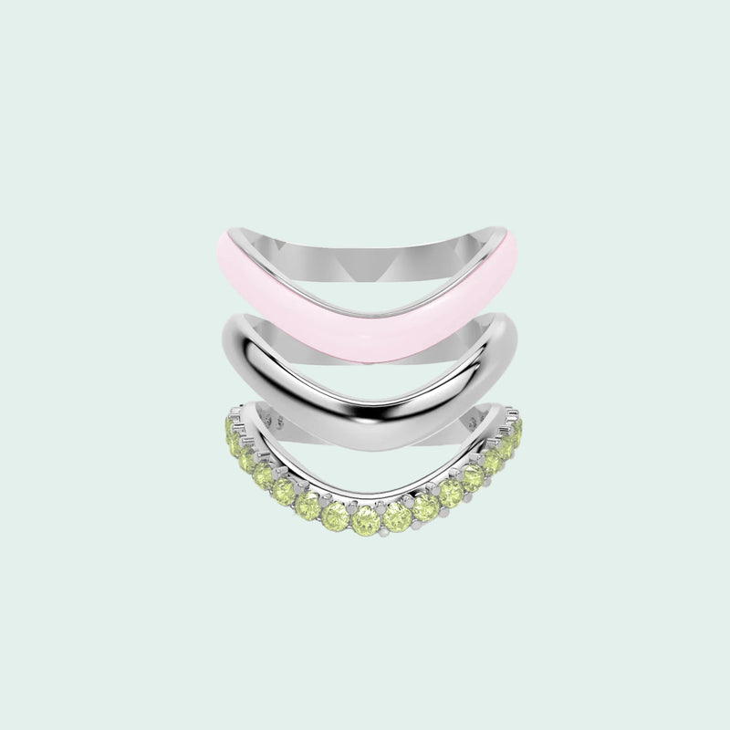 The Sugar Echo-Silver (Set of 3)