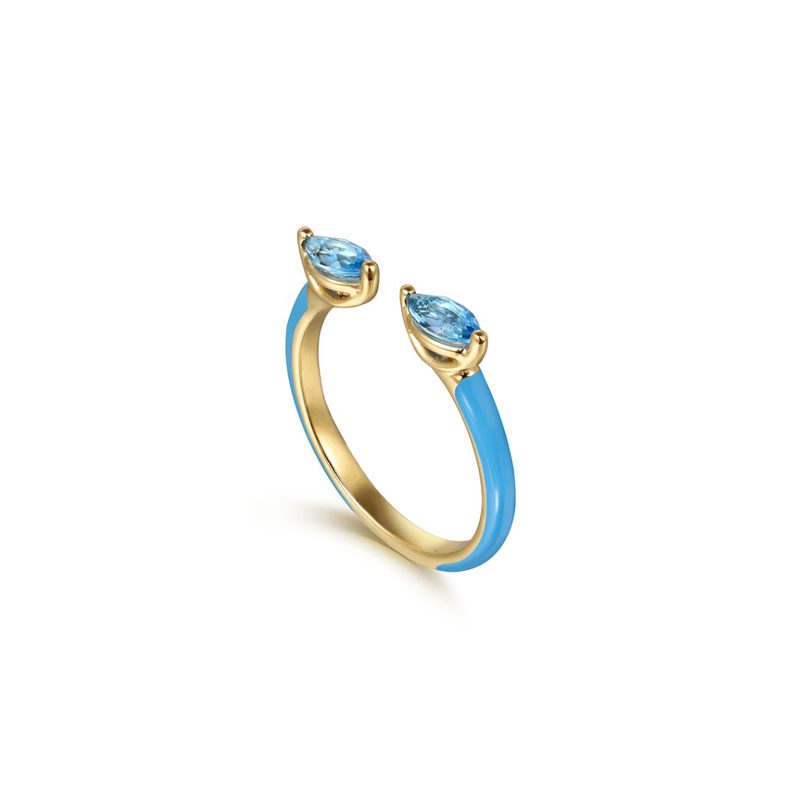Capri Kiss Ring (Sky Blue & Lime Green Edition)