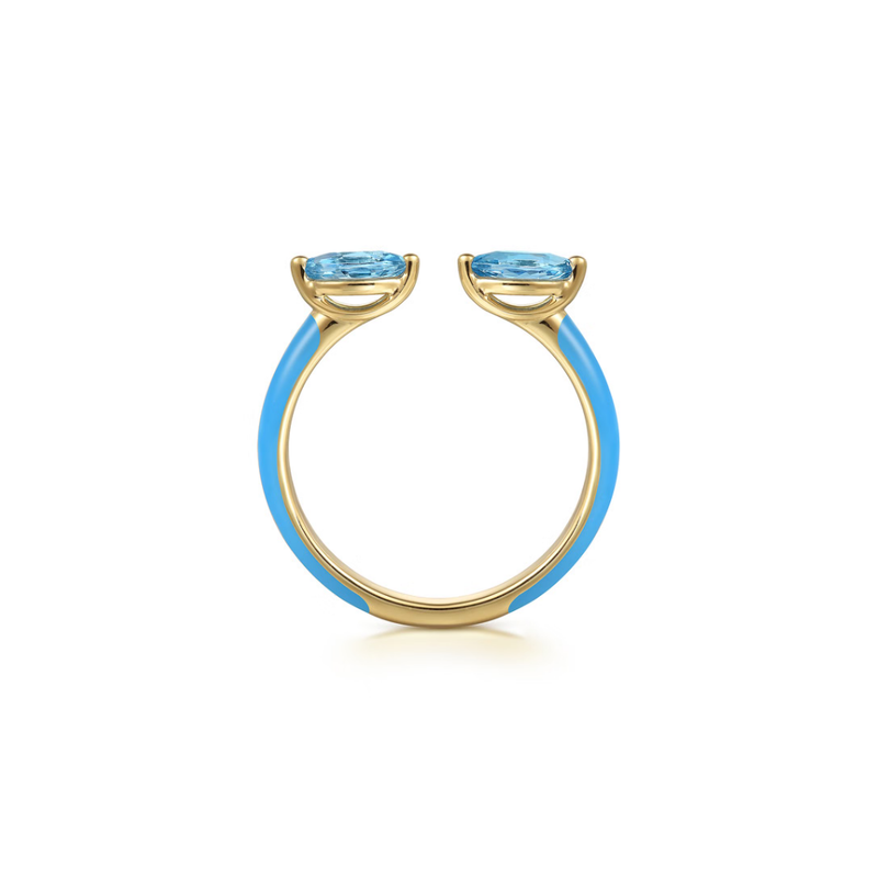Capri Kiss Ring (Sky Blue & Lime Green Edition)