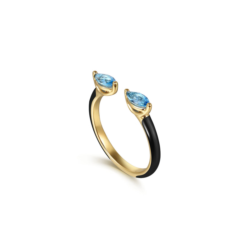 Capri Kiss Ring (Sky Blue & Lime Green Edition)