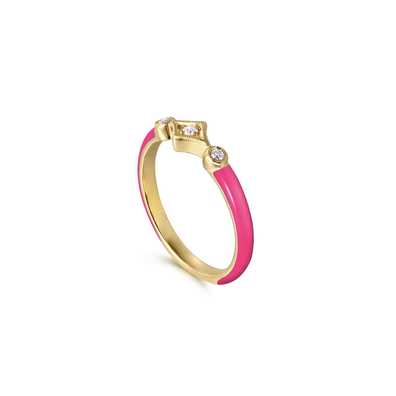 The Losange Band (White & Yellow Gold Edition)