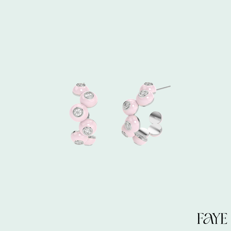Dopamine Overdose Silver Earrings