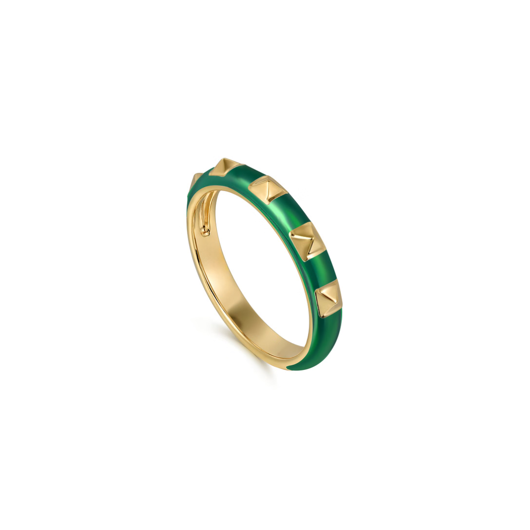 The Pyramid Edge Band (Blue & Yellow Gold Edition)