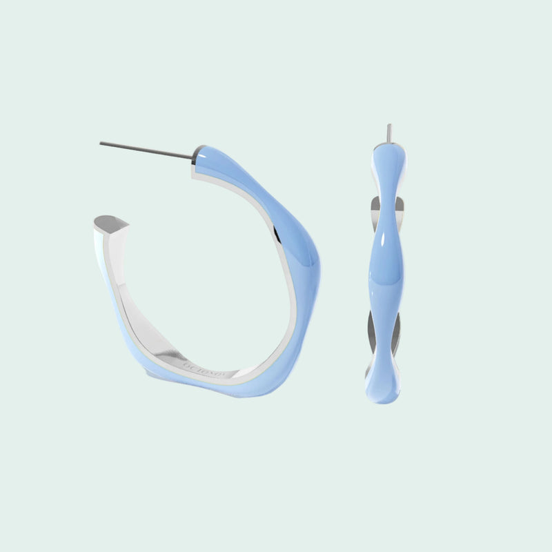 Sugar Override Hoop Earrings (SILVER)