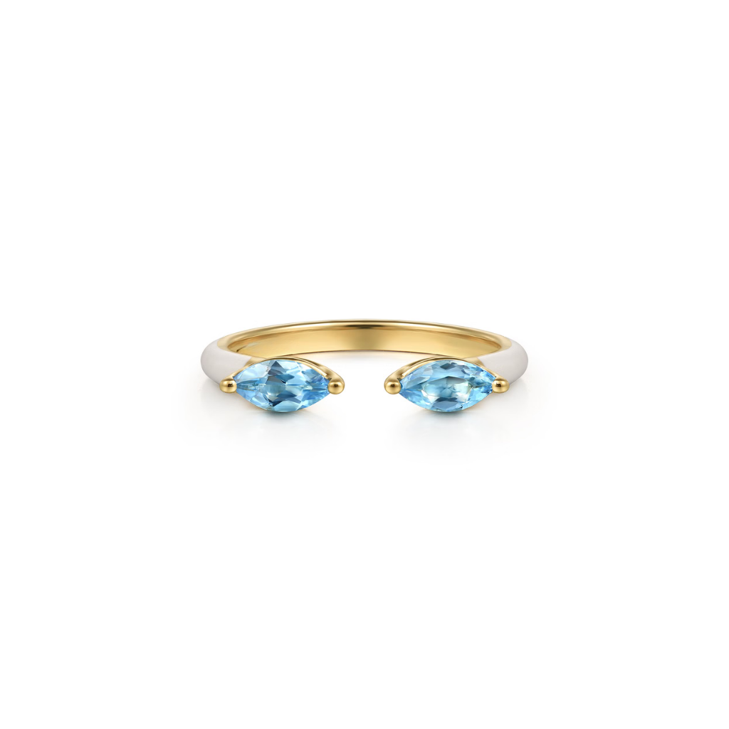 Capri Kiss Ring (Sky Blue & Lime Green Edition)