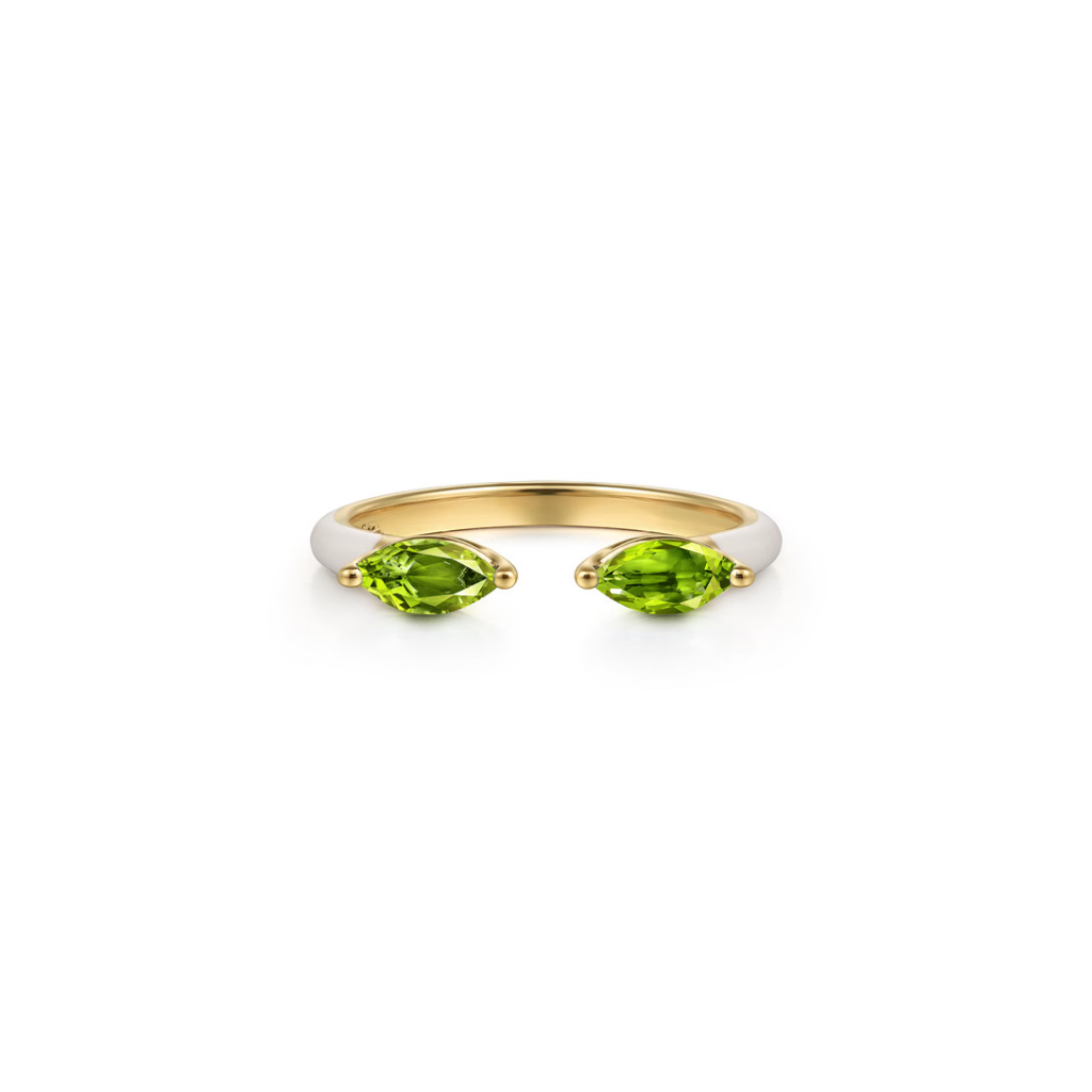 Capri Kiss Ring White Edition (Citrine Yellow)