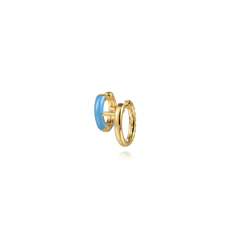 The Duet Huggies (Chrome Blue & Yellow Gold Edition)