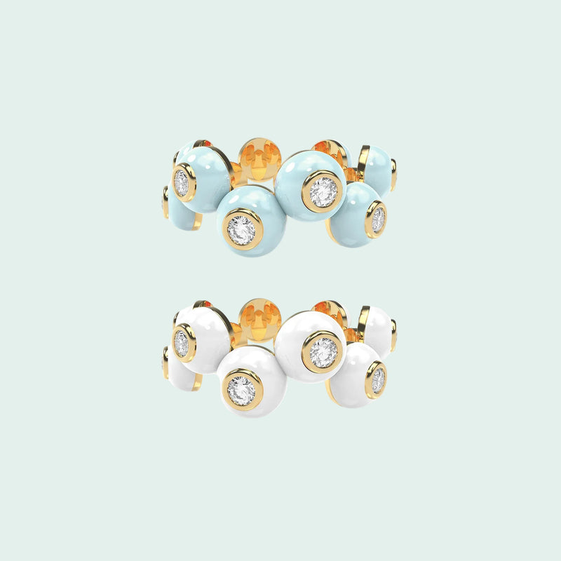 The Dopamine Overdose-Gold Ring set of 2