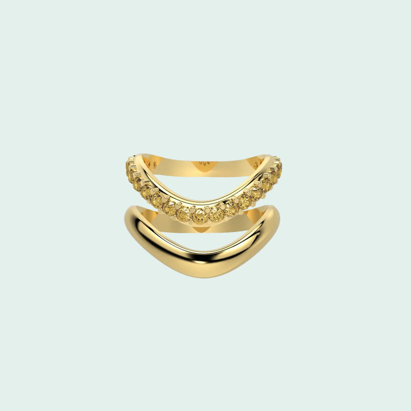 Gold Chrome Echo & Diamond Dip Duo