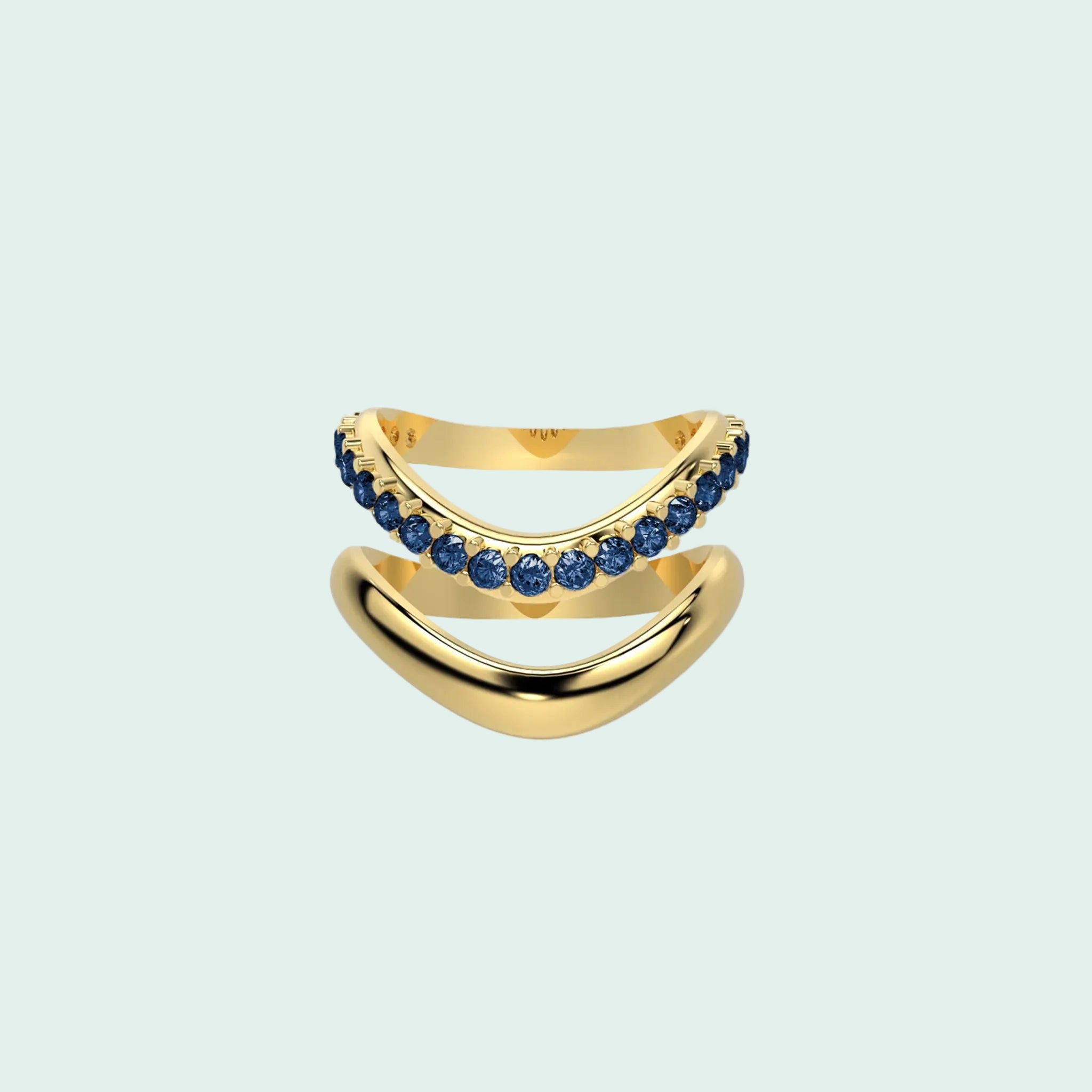 Gold Chrome Echo & Diamond Dip Duo