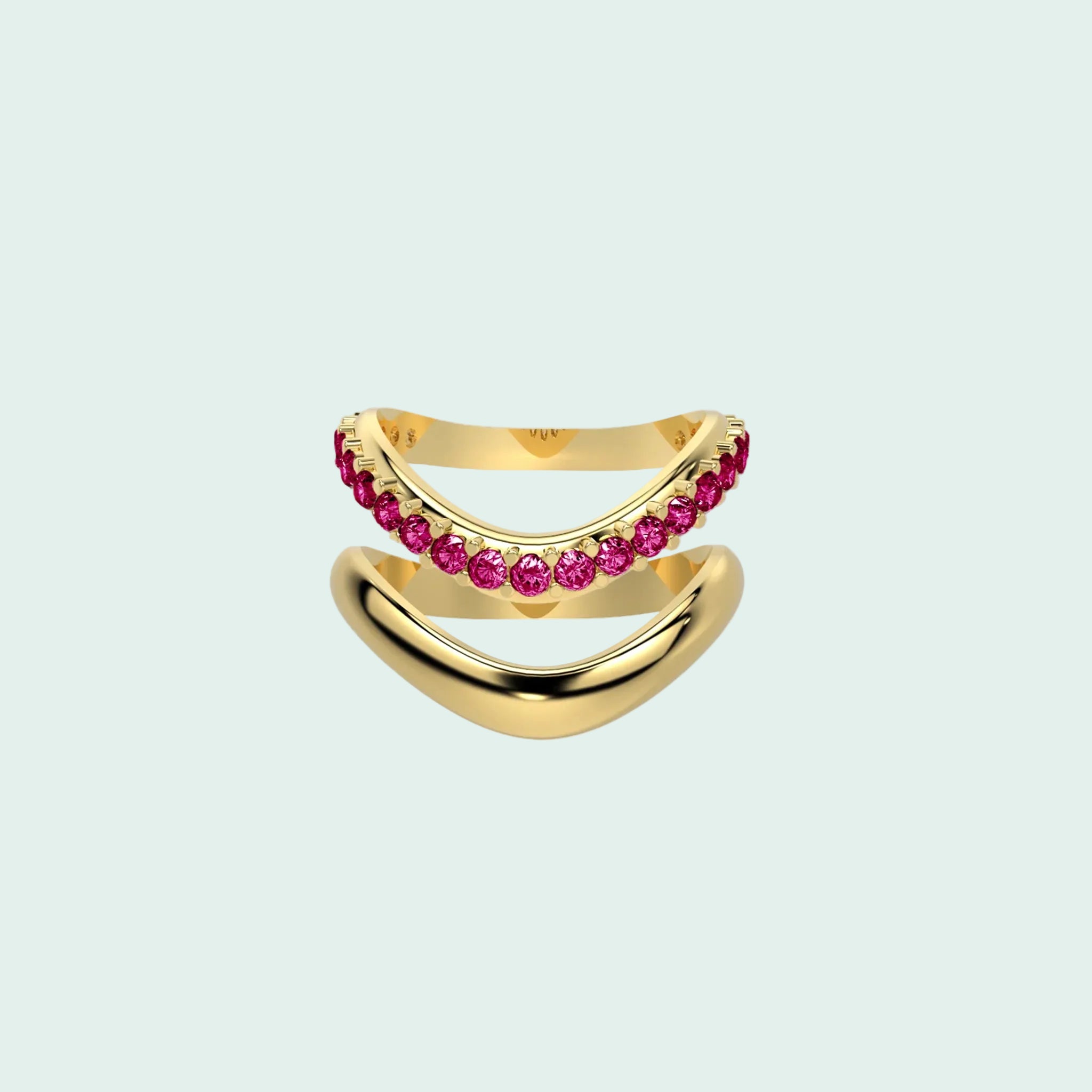 Gold Chrome Echo & Diamond Dip Duo