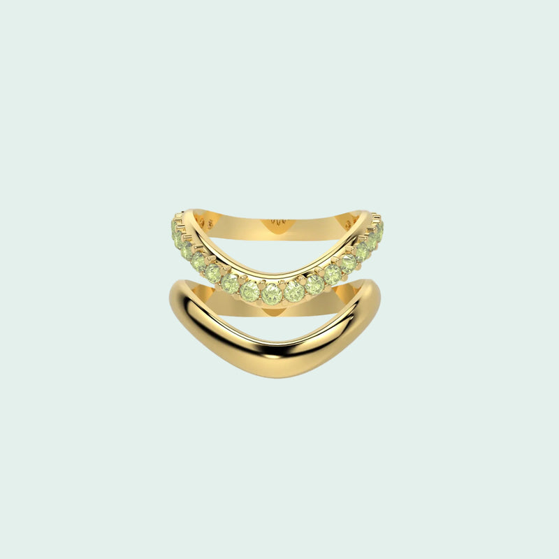 Gold Chrome Echo & Diamond Dip Duo