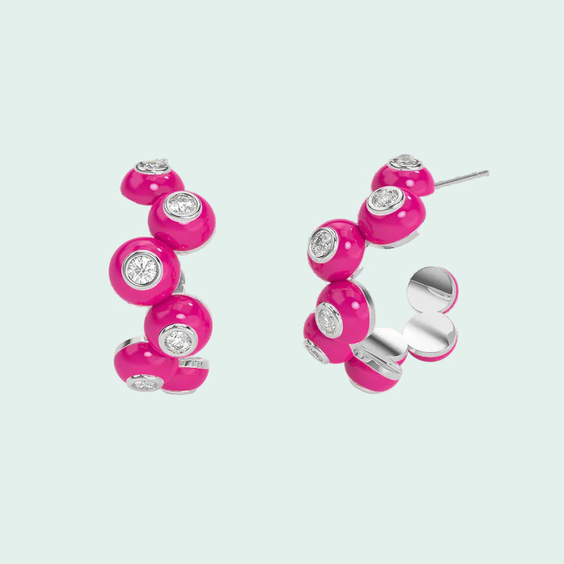 Dopamine Overdose Silver Earrings