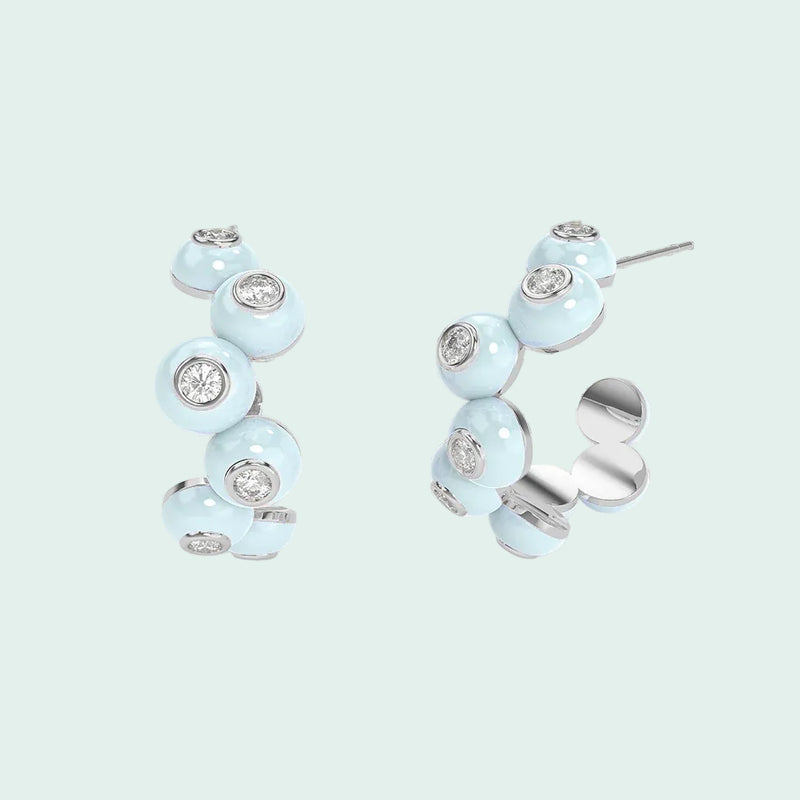 Dopamine Overdose Silver Earrings