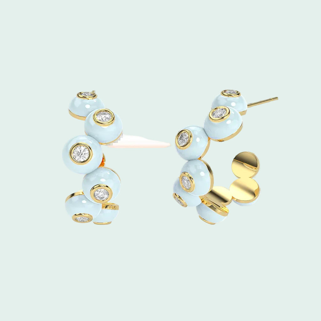 Dopamine Overdose Gold Earrings