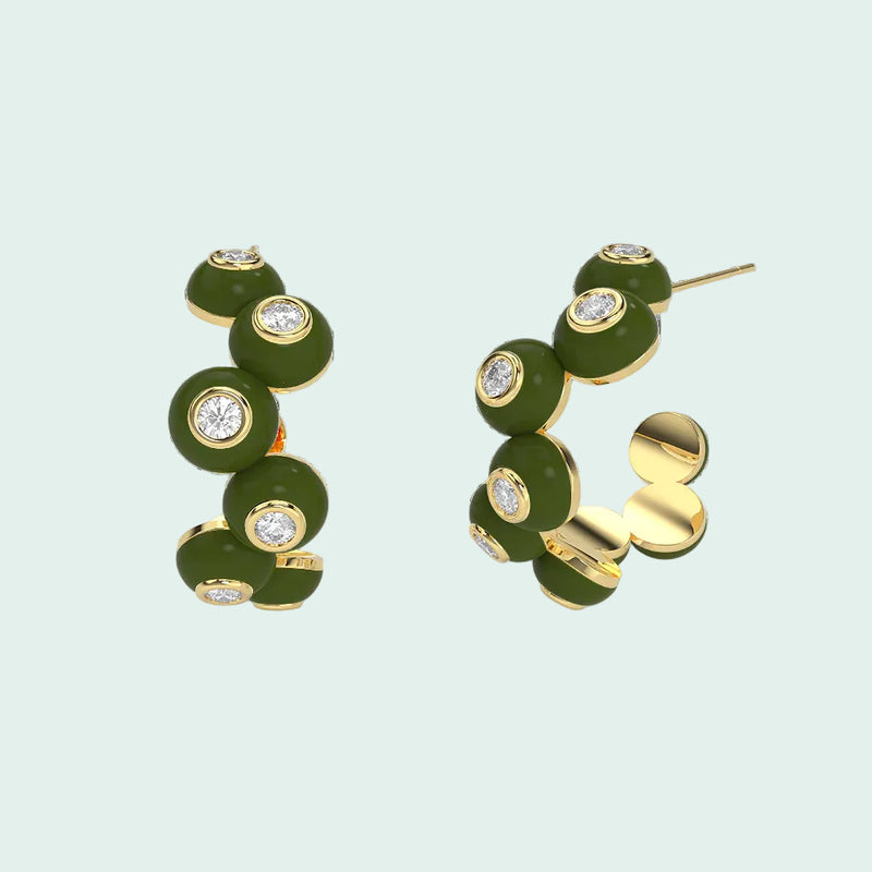 Dopamine Overdose Gold Earrings