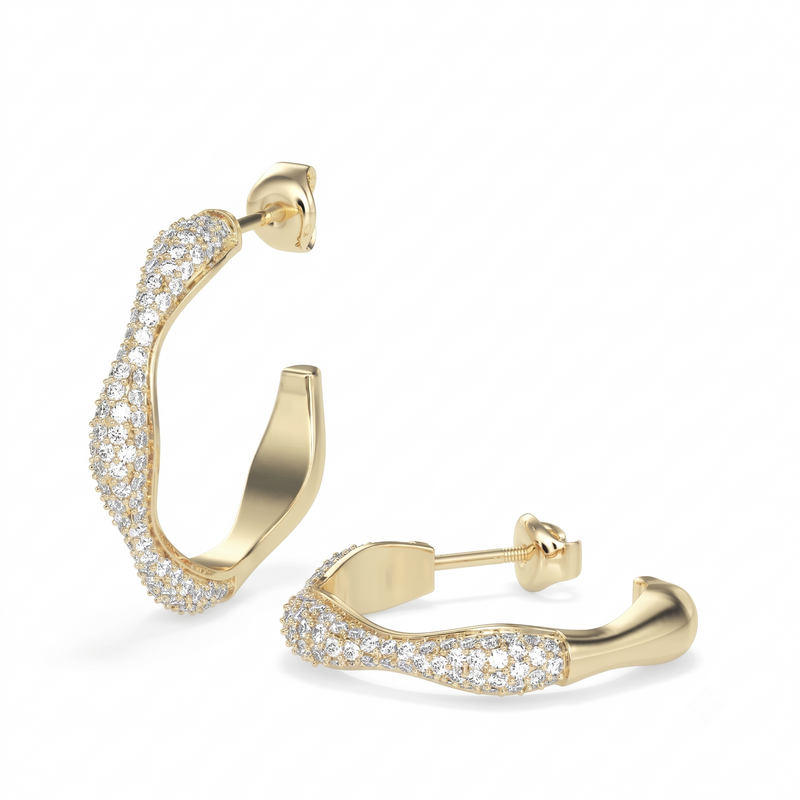 Sugar Overide Diamond hoops