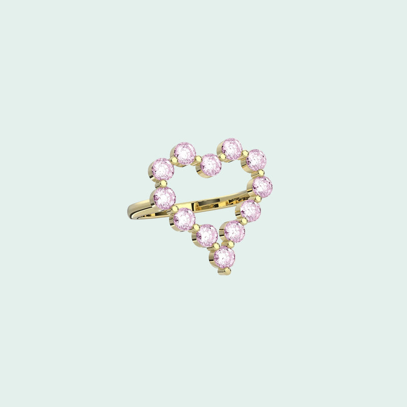 Heart Halo Ring