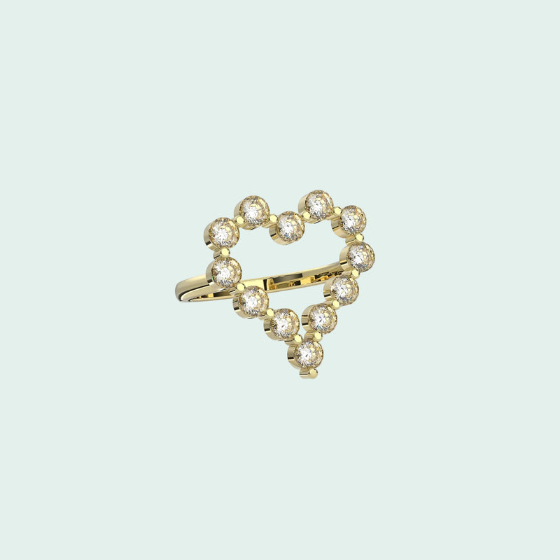 Heart Halo Ring