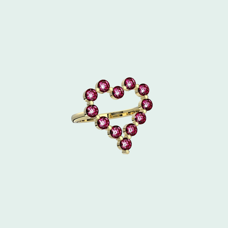 Heart Halo Ring