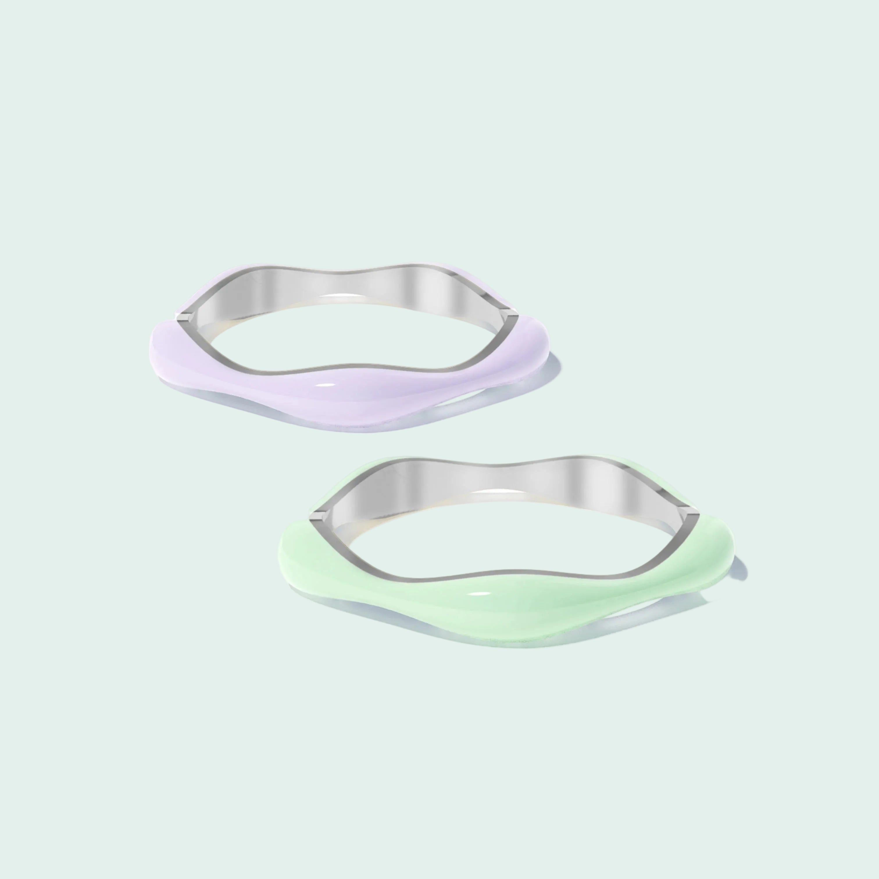 The Sugar Overdrive-Silver Ring set of 2