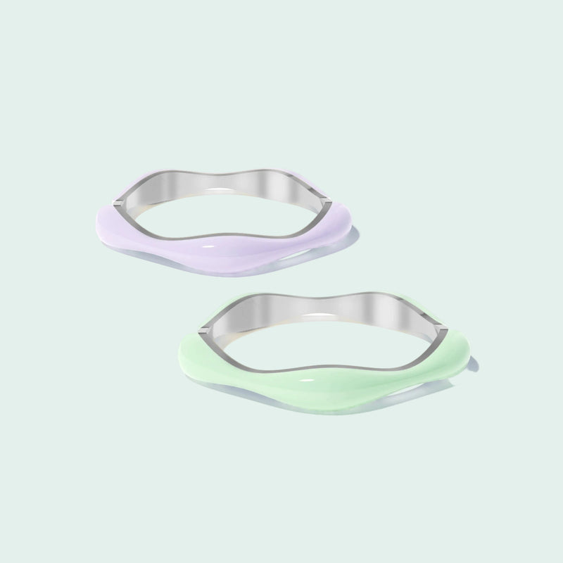 The Sugar Overdrive-Silver Ring set of 2
