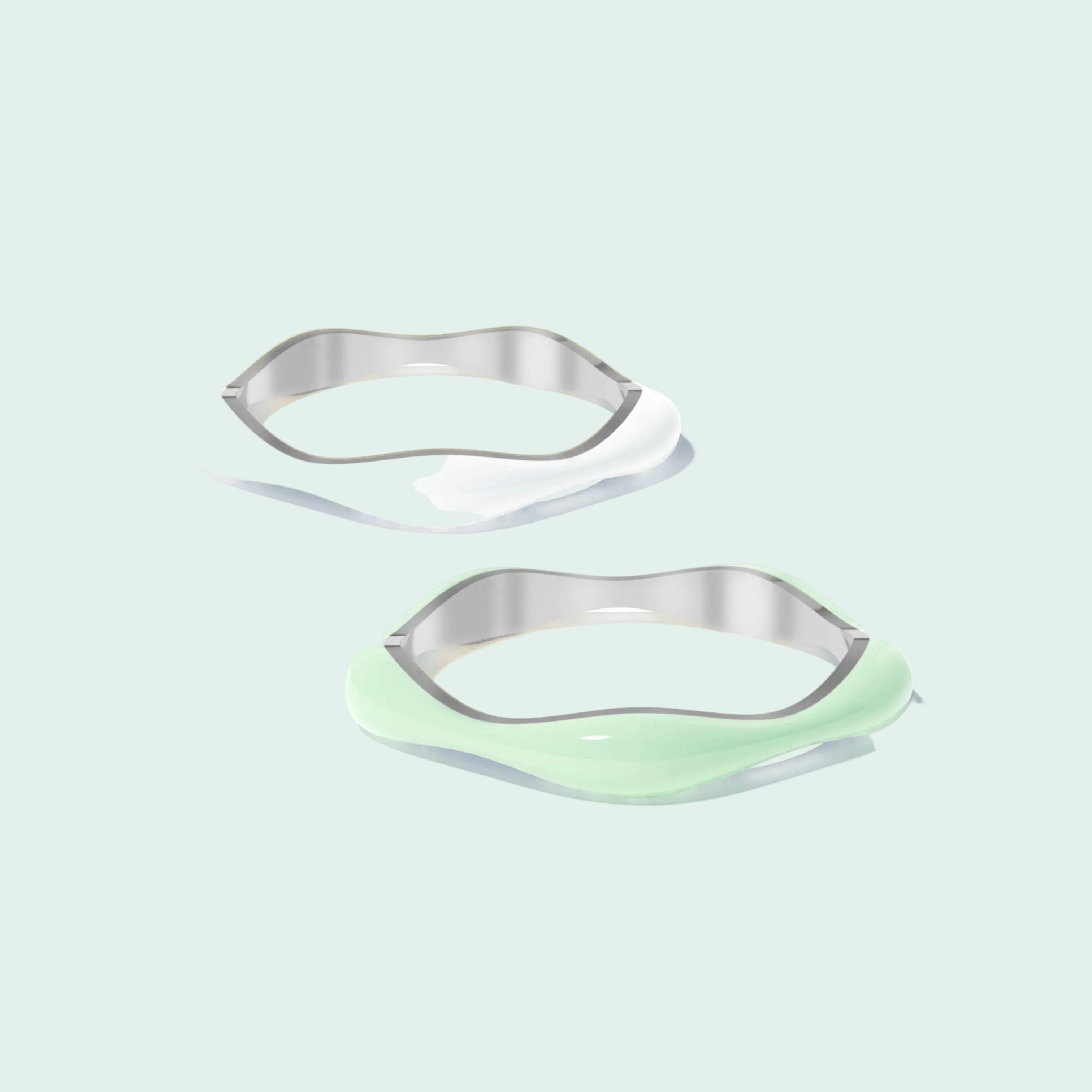 The Sugar Overdrive-Silver Ring set of 2