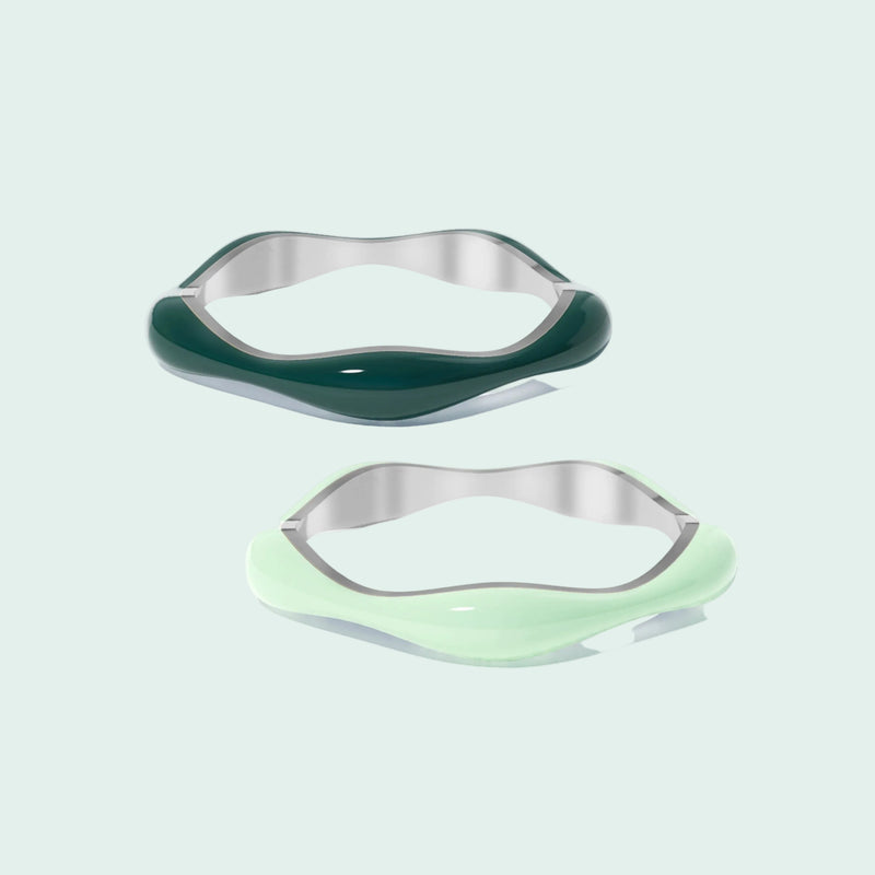 The Sugar Overdrive-Silver Ring set of 2