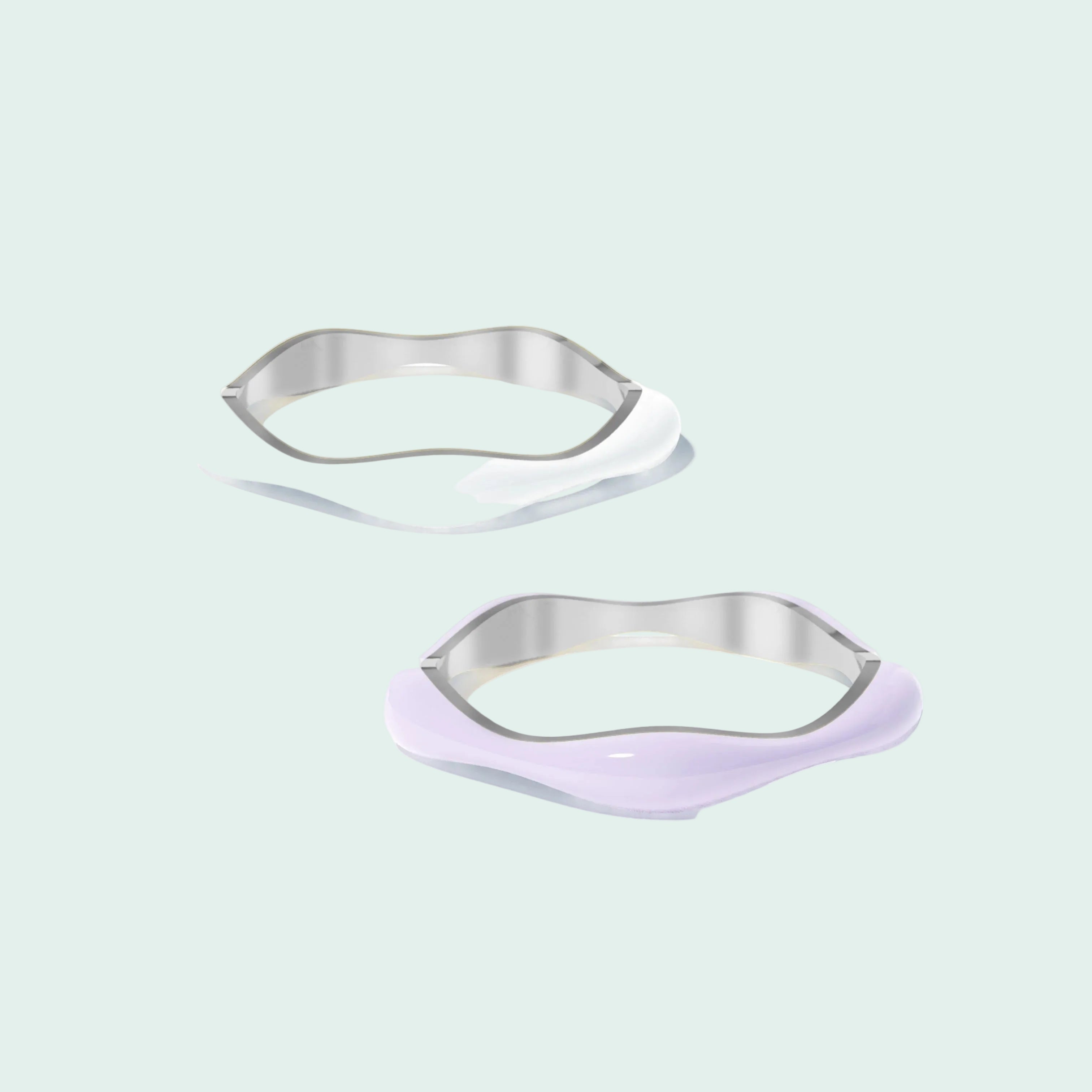 The Sugar Overdrive-Silver Ring set of 2