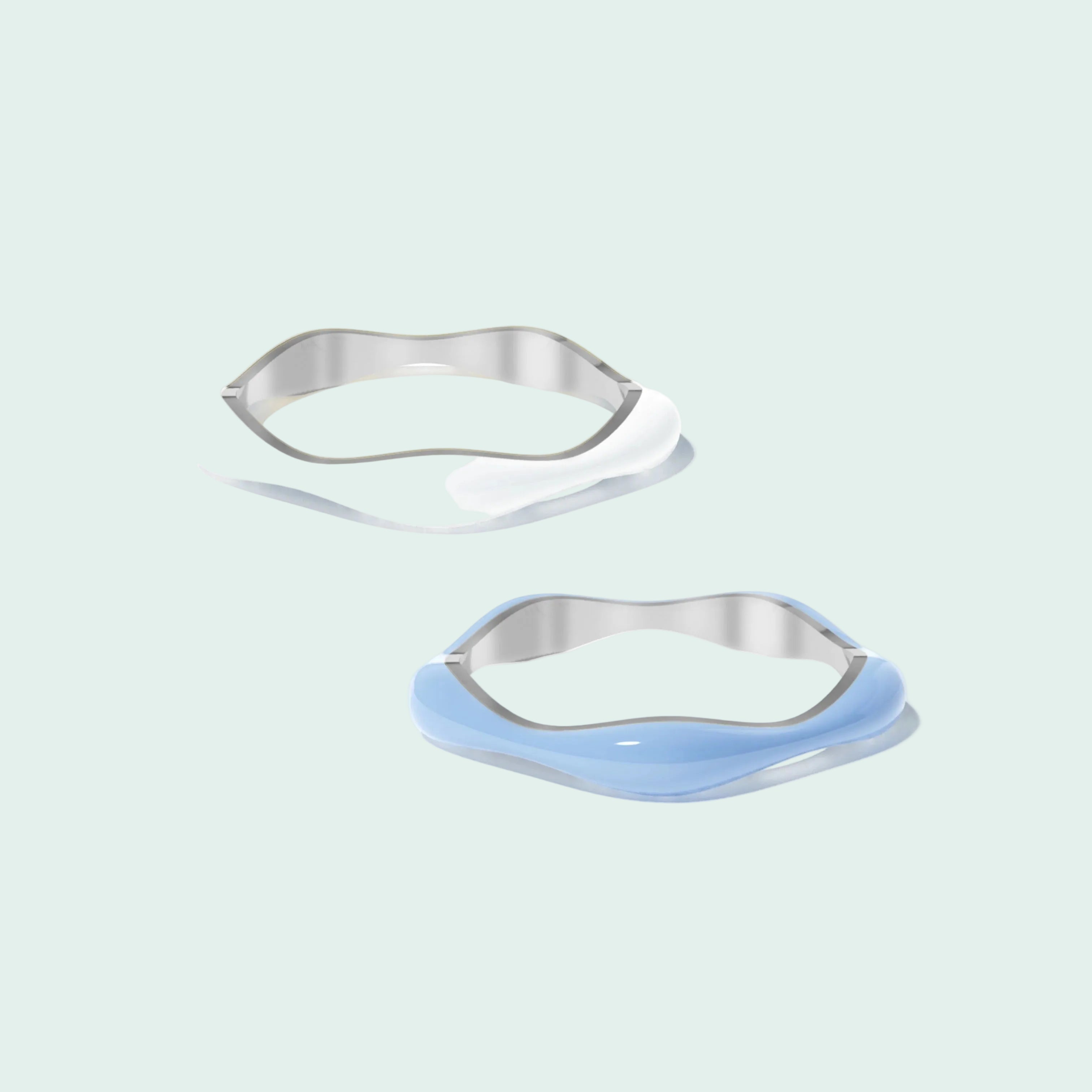 The Sugar Overdrive-Silver Ring set of 2