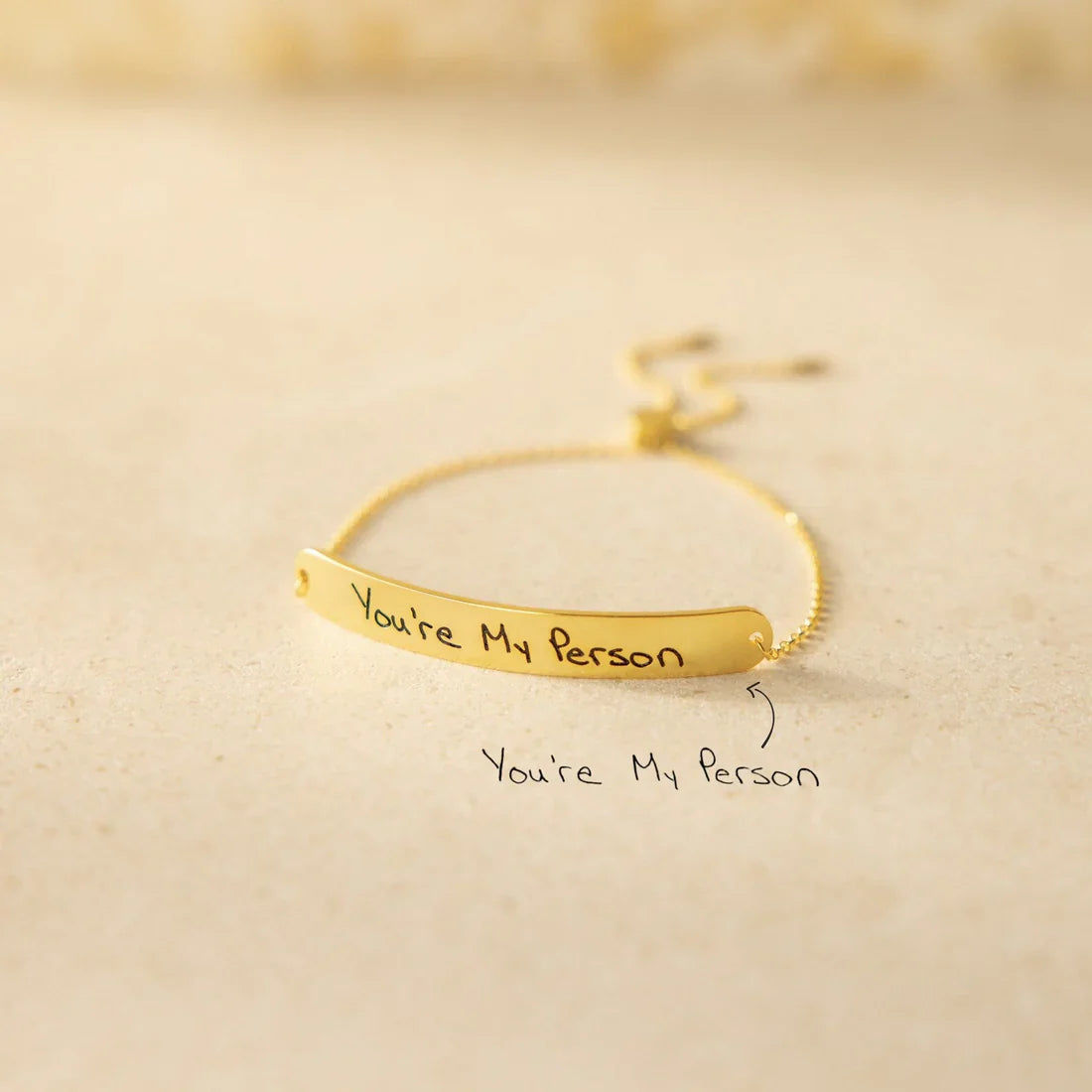 Slider Handwriting Bracelet