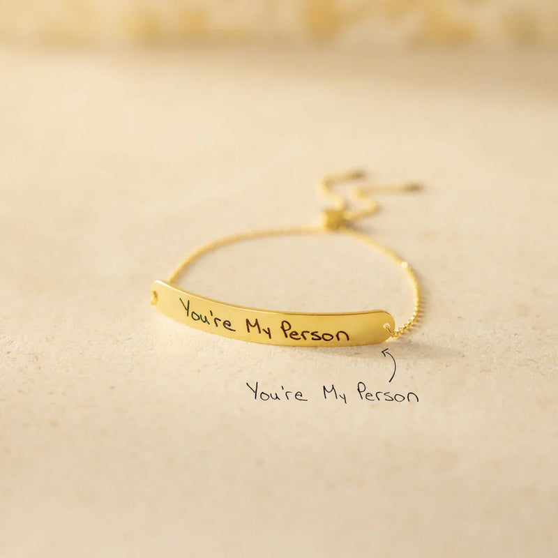 Slider Handwriting Bracelet